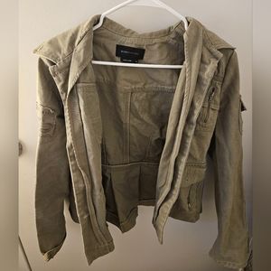 BCBG Short Trench Military Jacket